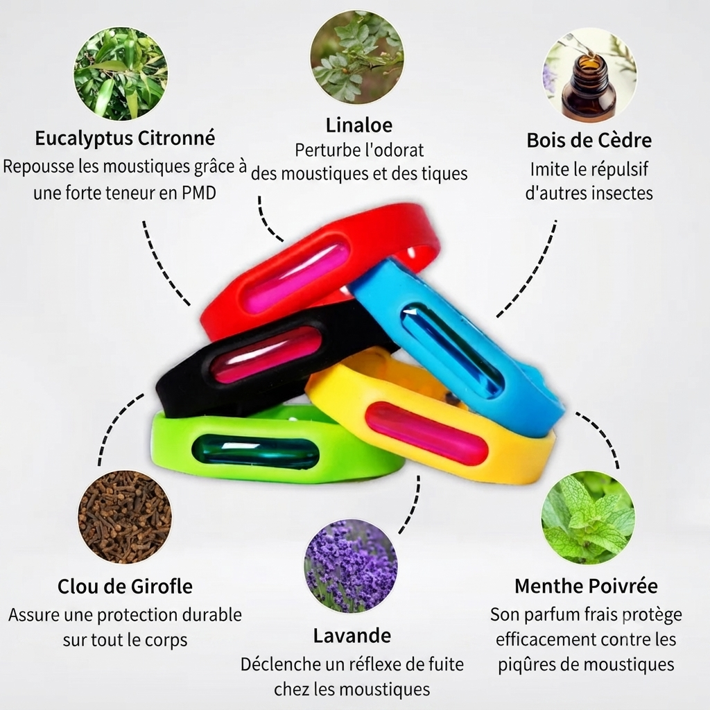 Bandes répulsives Soasi™ anti-moustiques